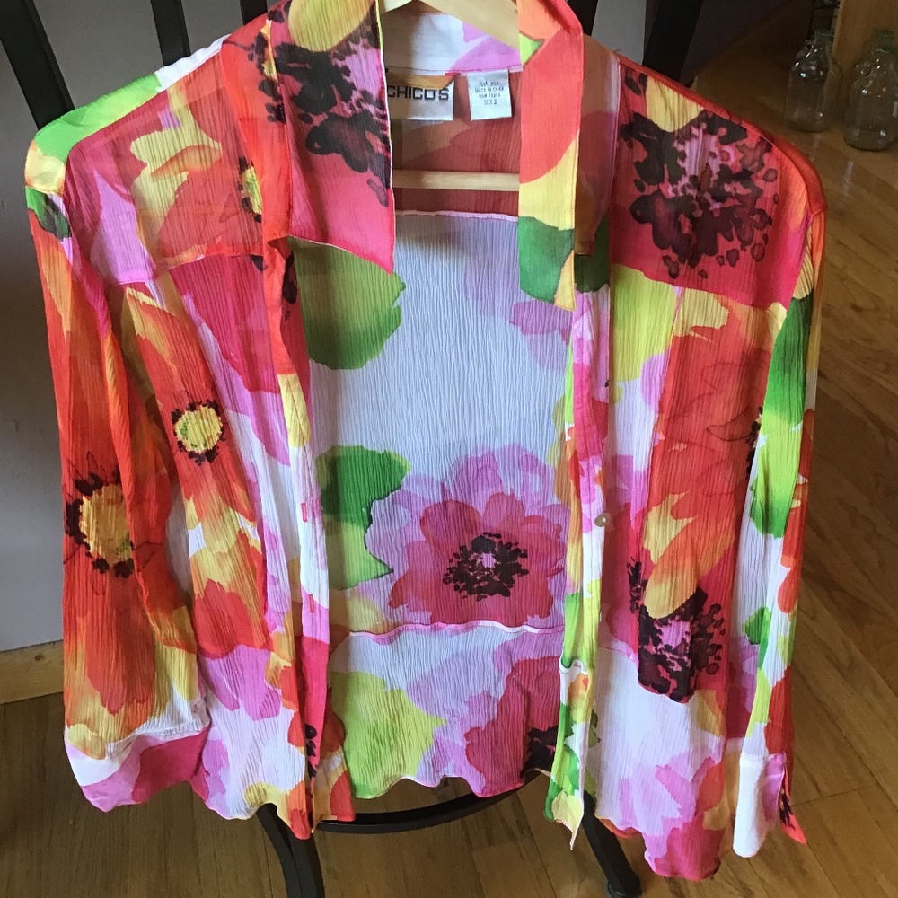 100% silk top